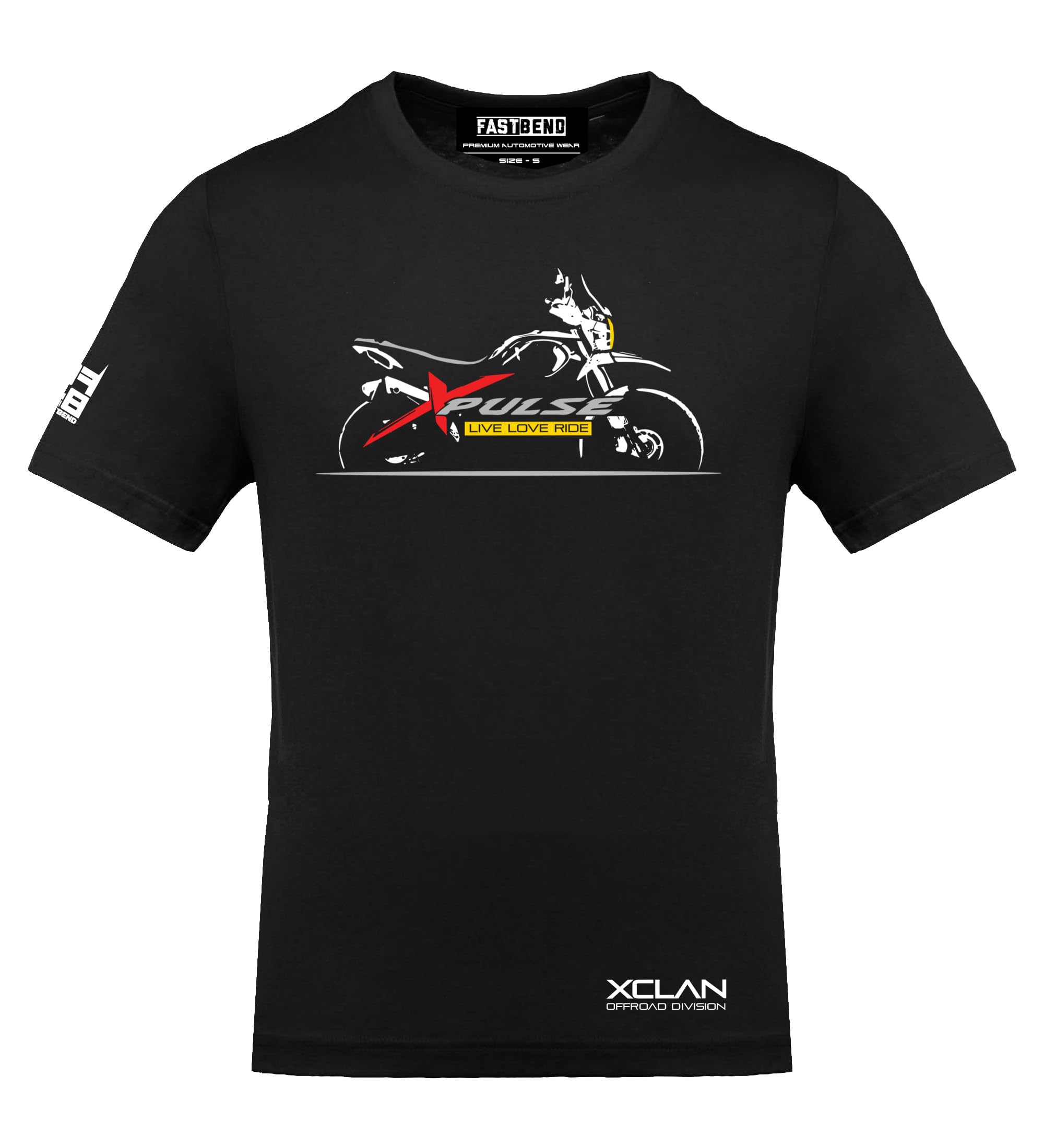 FastBendTF 381 - Xpulse Live Love Ride Motorcycle Tshirt Funky Casual Car Automotive Bike Premium Cotton Tee