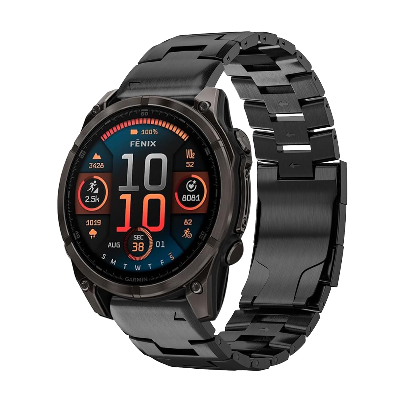 Titanowy pasek kompatybilny z zegarkiem Garmin Fenix 8 51mm/Fenix 7X/7X Pro/6X/6X Pro/5X Plus/5X/ Fenix 3/3 HR 26mm Szybka wymiana paska tytanowego Quick Fit na Descent MK1/Mk2/Mk2S、Enduro/Enduro 2