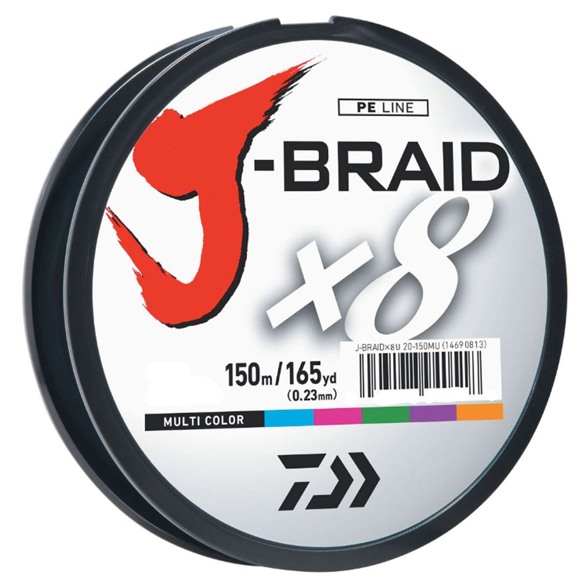Daiwa J-Braid 150M 8-Strand Woven Round Braid Line