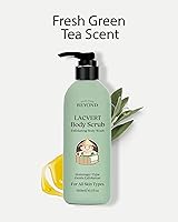 Vista 4 de BEYOND Lacvert Gel exfoliante corporal (té verde, 10.1 onzas líquidas), gel de ducha para exfoliación suave y spa en casa. Cuidado diario de la piel