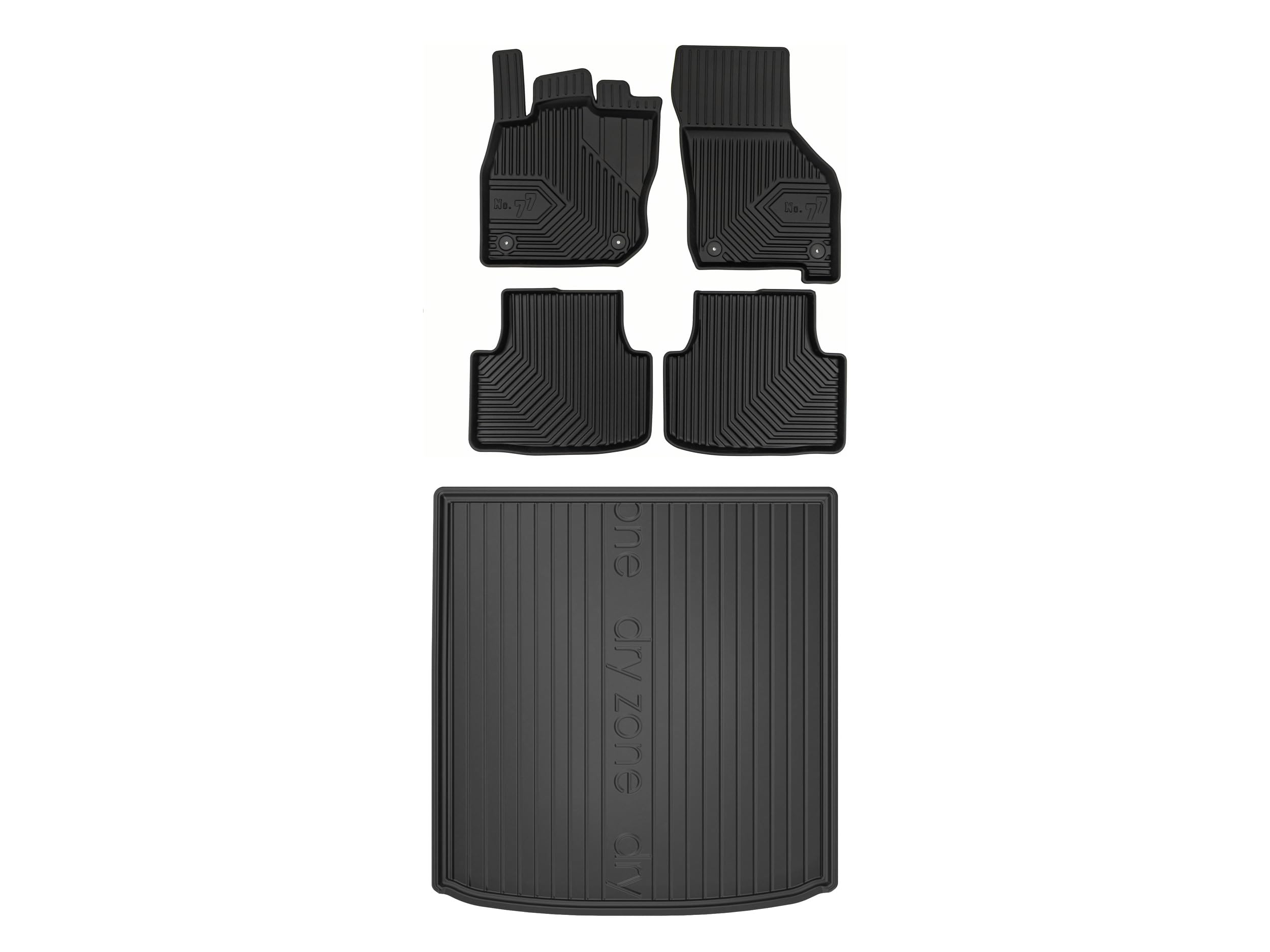 Dywaniki 3D + mata bagaznika kompatybilne z Volkswagen Golf VIII, TPE, NO77