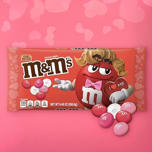 Miniatura 2 de M & M's MANTEQUILLA DE MANÍ LAVALENTINA 9.48 onzas, Rojo