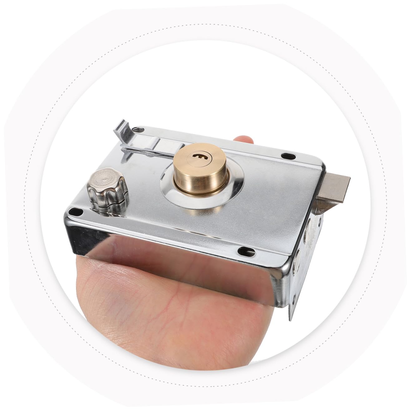 Uonlytech 3sets Serrature Per Porte Con Chiavistello e Chiusura Lucchetto Inossidabile Per Porte Esterni e Interni Sicurezza Avanzata Per Camere Da Letto e Ambienti Domestici