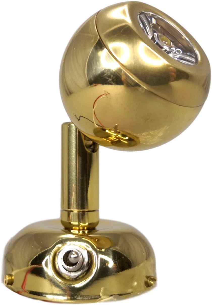 Pactrade Marine RV LED Swivel Brass Reading Light Interior Accessory