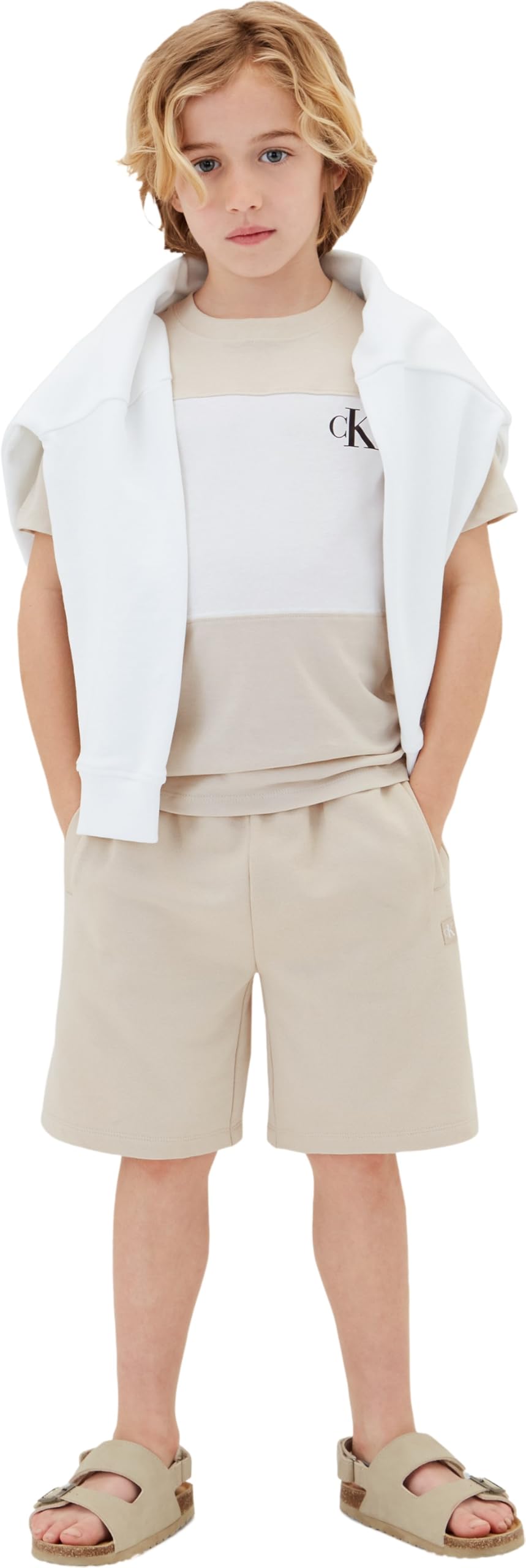 Calvin Klein Color Block 2-p T-Shirts Lvcksja46b Maglietta S/S Bambini e Ragazzi
