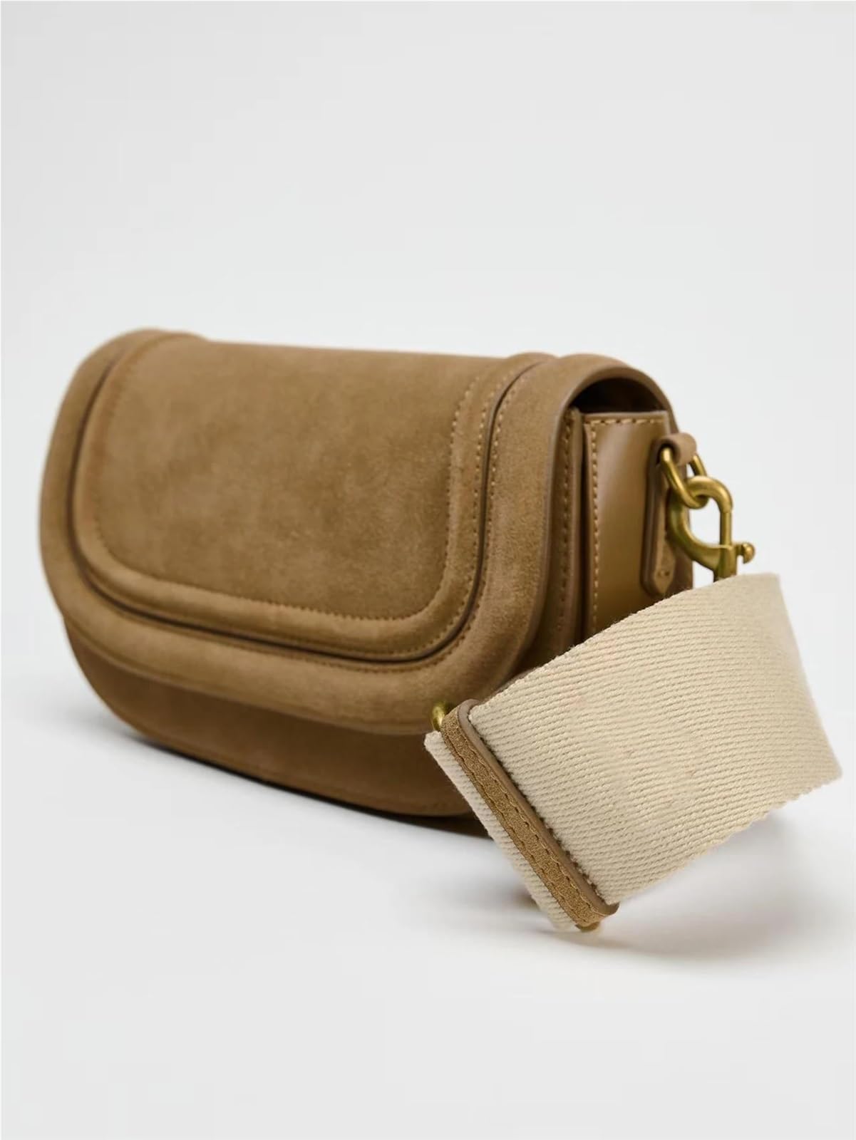 Bolso Serraje Bolso bandolera retro de color sólido, gran capacidad, ajustable y multifuncional