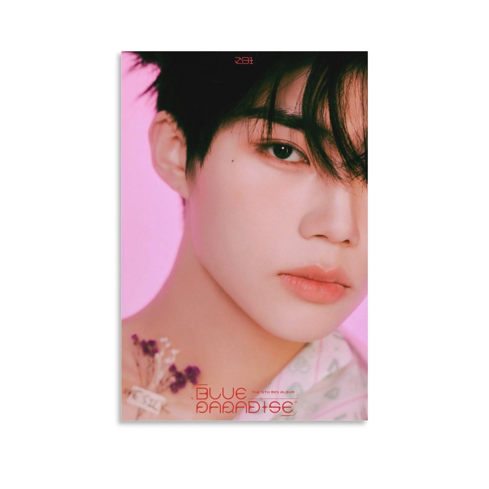 K-pop Idol Gunwook ZB1 Blue Paradise Zerobaseone Album Cover