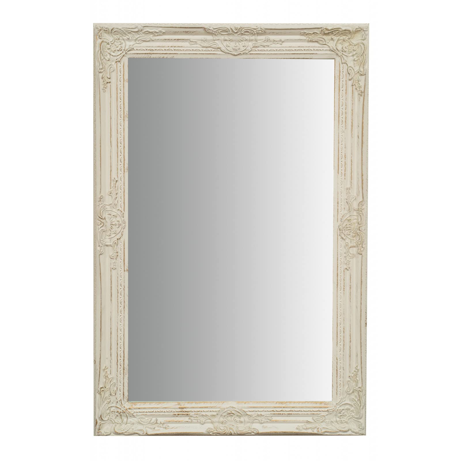 Biscottini Specchio Da Parete Oro 62x92 Cm Con Ganci - Shabby Chic Per Ingresso, Bagno E Camera Da Letto - 5