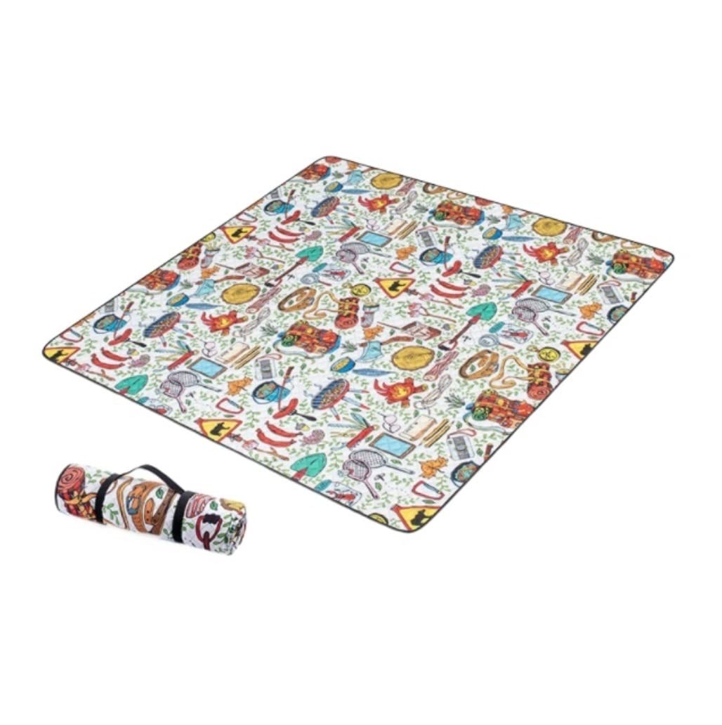 CVdrtyED Picnic Blanket Thick Waterproof Beach Blanket, Portable Picnic Multifunctional Mat Outdoor Mat(C)