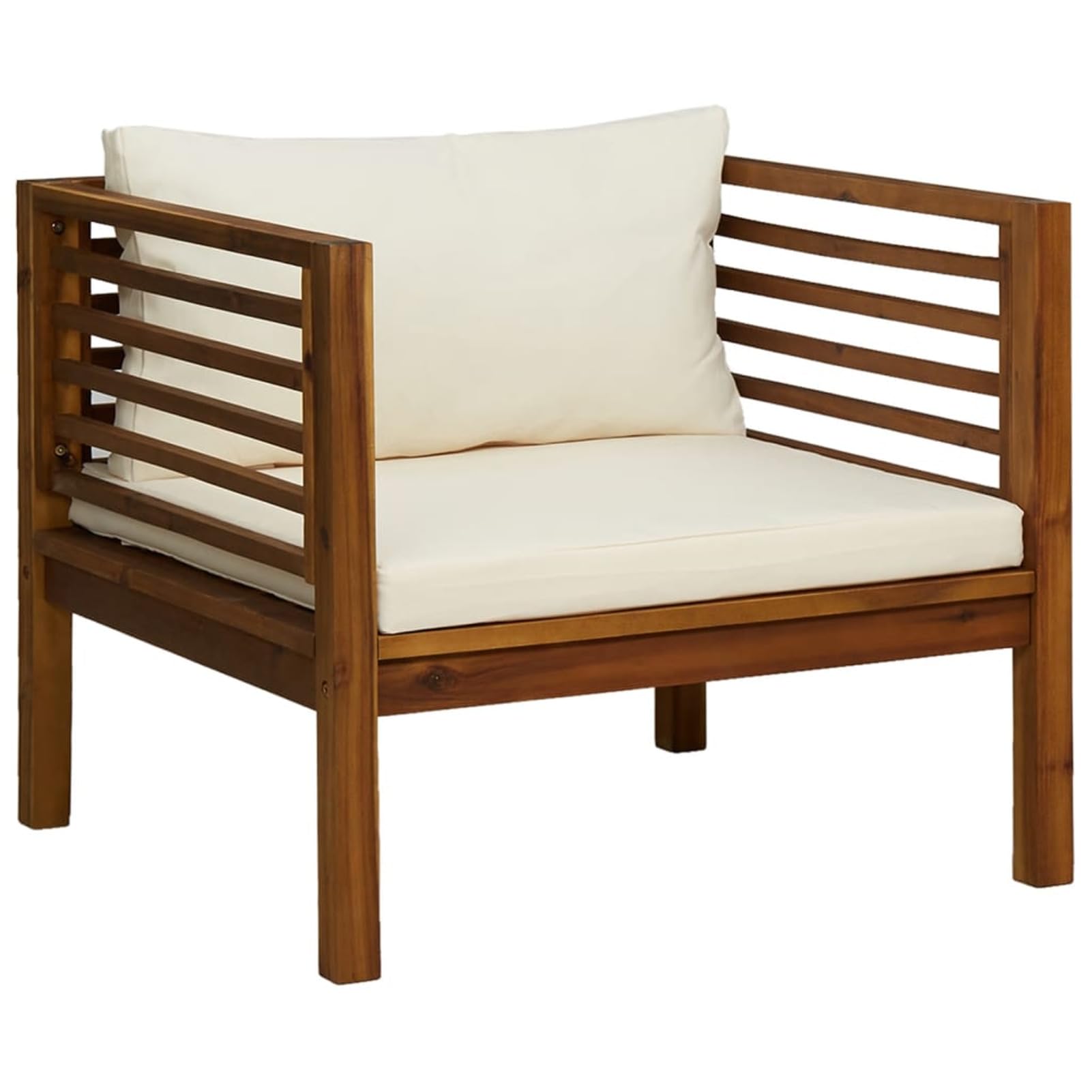 ShGaxin Mobili da giardino 7 pezzi, Mobili da giardino per esterni, Set da giardino per esterni, set divano da giardino, mobili da esterno da giardino, cuscini in legno massello di acacia