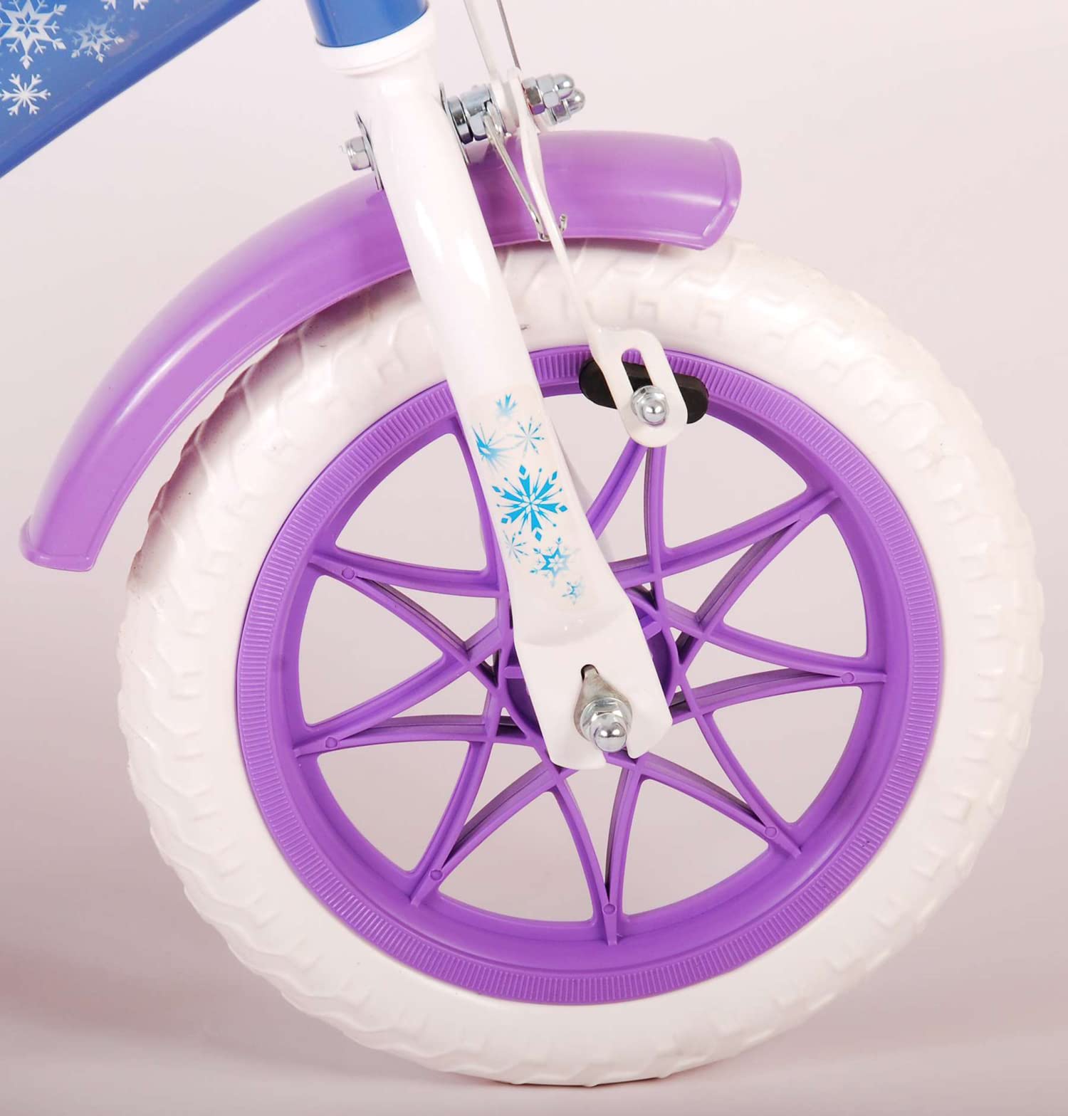 Disney, bici bambina di Frozen da 12 pollici con stabilizzatori laterali e porta bambole