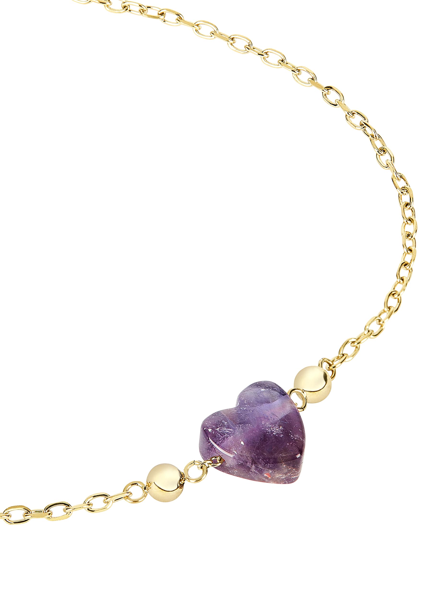 Breil, Collezione Candy, Bracciale Donna in Acciaio Lucido Effetto Specchio e pietra a Forma di Cuore, Chiusura Regolabile, Bracciale con Cuore da 21 Cm