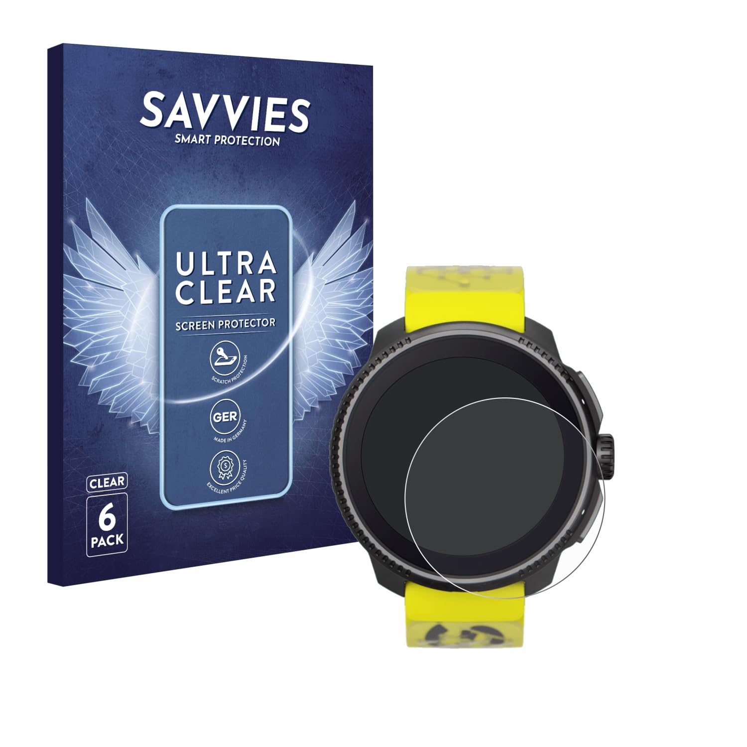 savvies 3 Pezzi Pellicola Protettiva Vetro per Suunto Race 2