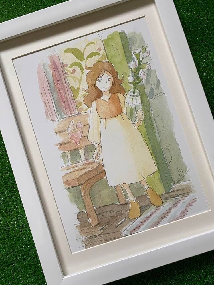 Amazon.co.jp: 額装品 借りぐらしのアリエッティ ポスター 米林