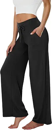 TNNZEET Wide Leg Pants for Women Lounge Pajama Pants