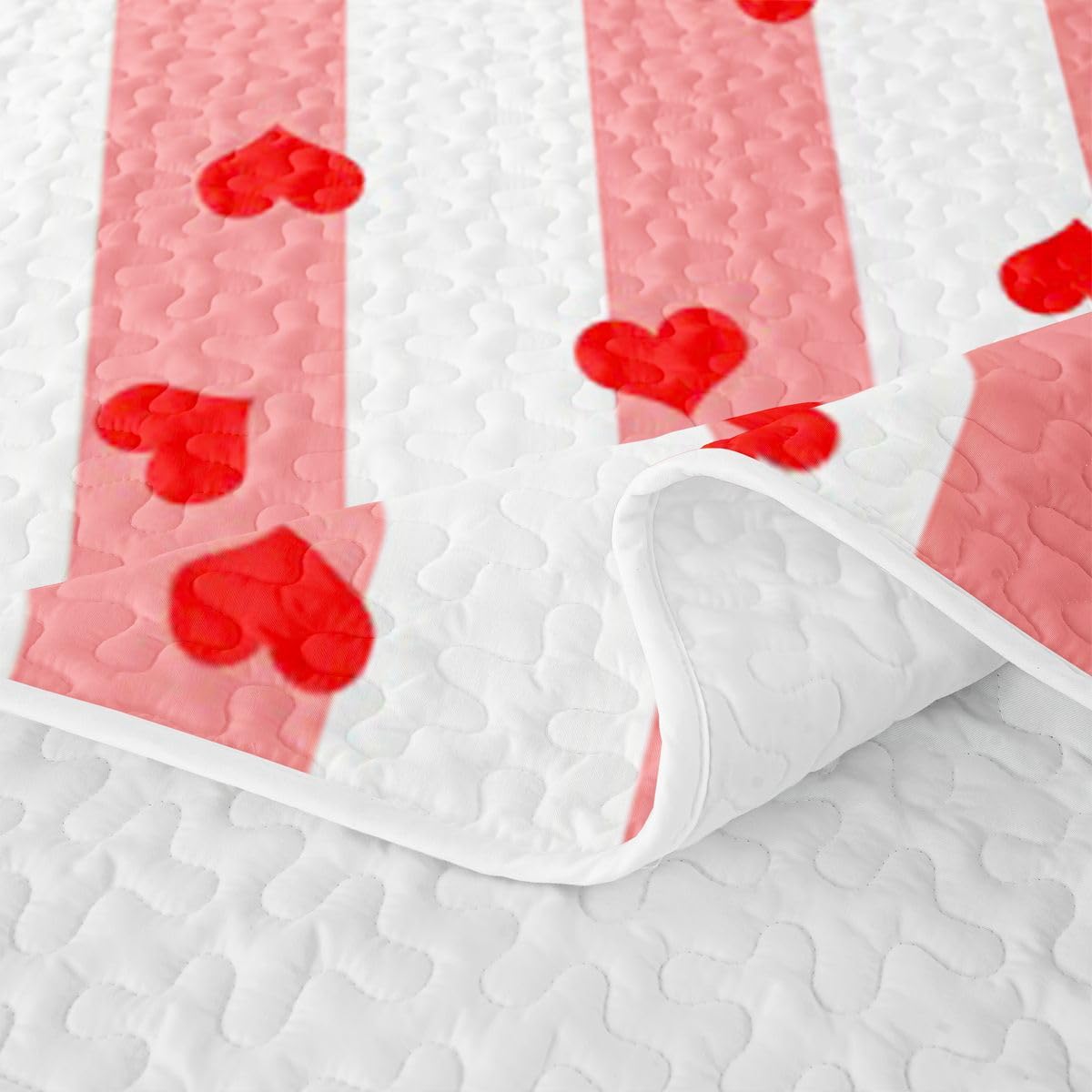 Homewish Set copripiumino singolo a righe rosse 2 pezzi