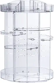 Paramount Plásticos Organizador Para Maquiagem, Redonda, 22,5x33 cm, Giratória