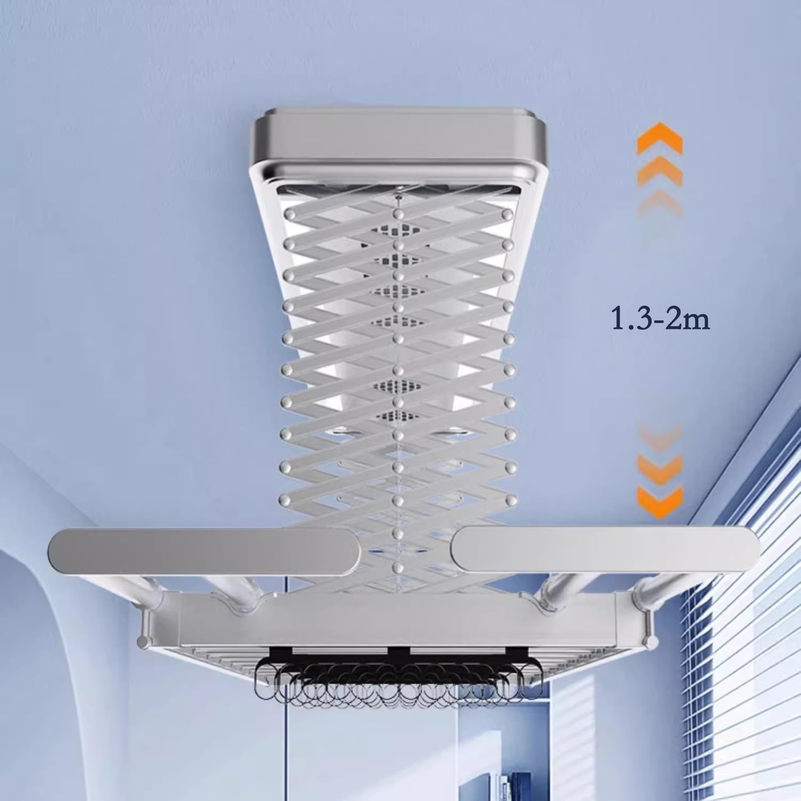 Suszarka do ubrań Elektrycznie sterowana suszarka do podnoszenia Balkon Wbudowany automatyczny teleskopowy stojak do suszenia w gospodarstwie domowym Zdalne sterowanie Elektryczny wieszak na ubrania