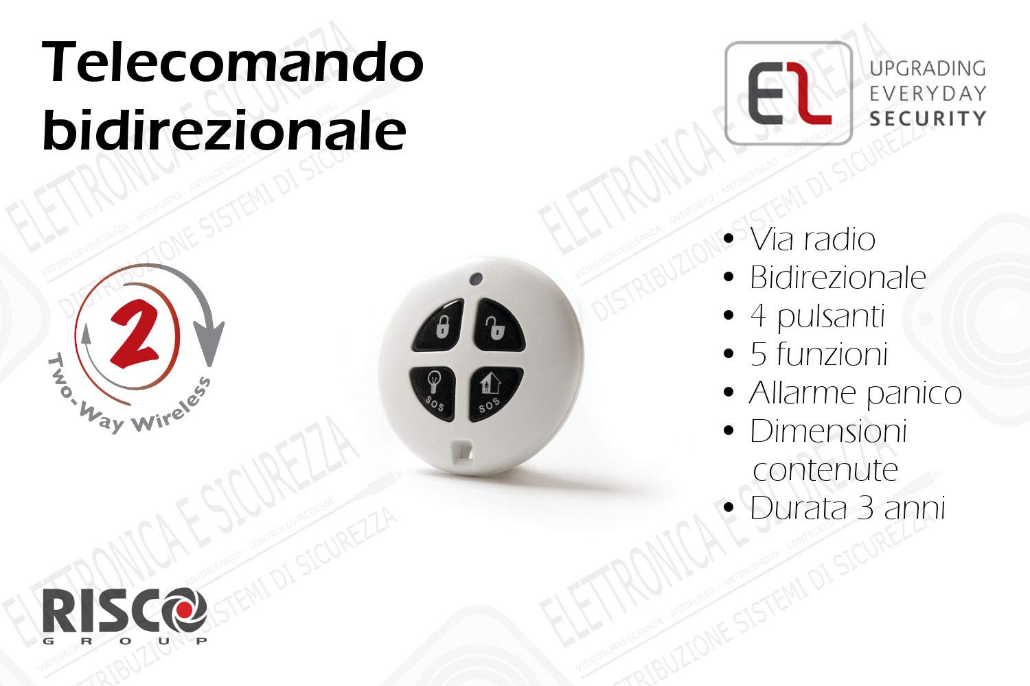 Kit de alarma antirrobo inalámbrico para casa con central, 2 mandos a distancia y 2 sensores de movimiento inalámbricos con cámara VGA