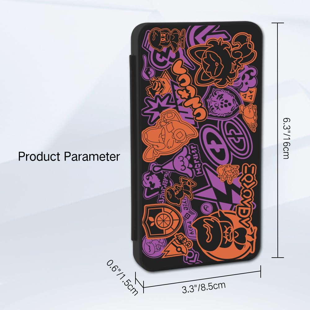 PERFECTSIGHT Switch Game Case Compatible with Nintendo Switch OLED & Switch Lite, 24 Switch Game Holder, Cute Switch Game Card Case Cartridge with 24 Slots Game Card Storag, Red and Purple - Image 6