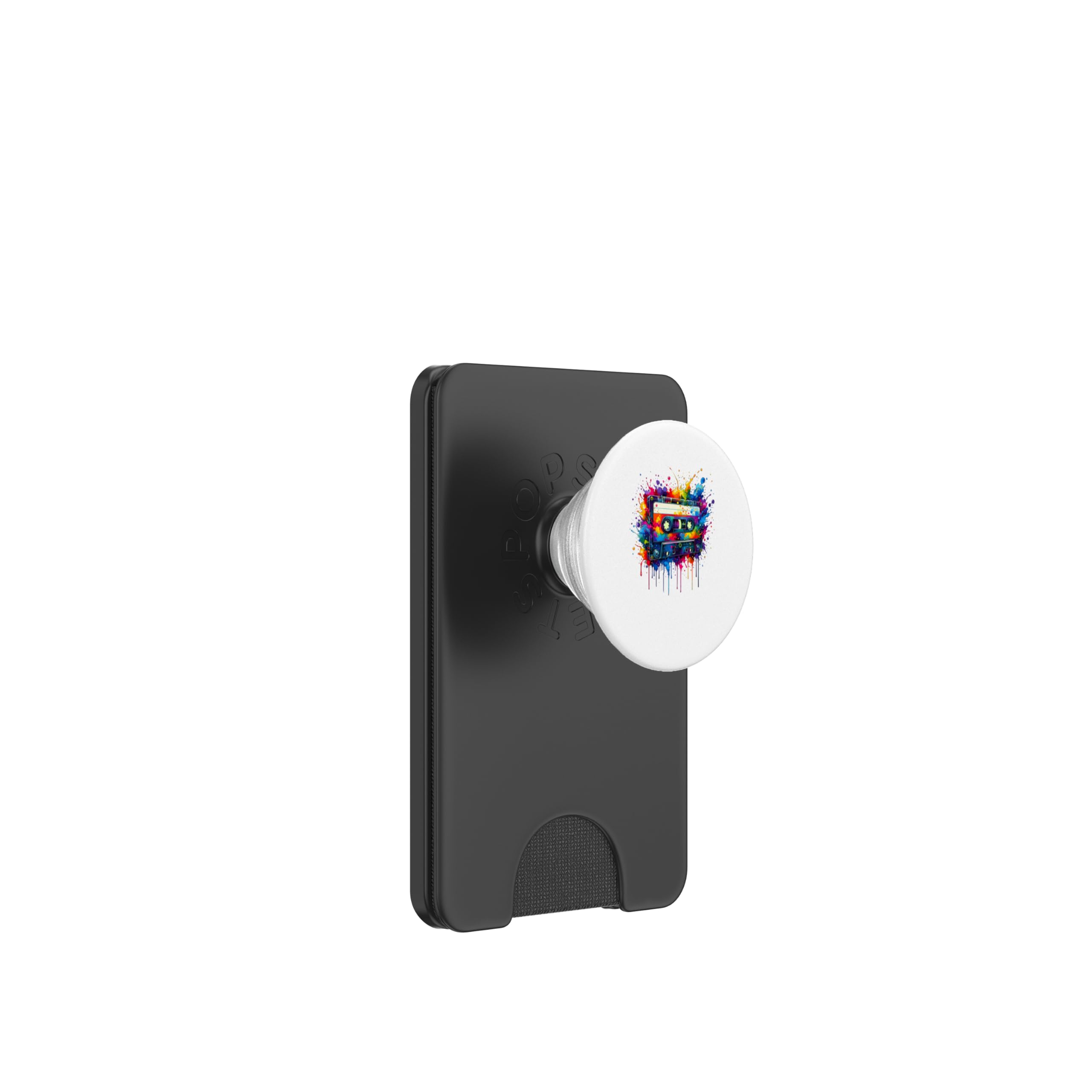 Splash Art Cassette Player Music Tape Recorder PopSockets PopWallet for MagSafe