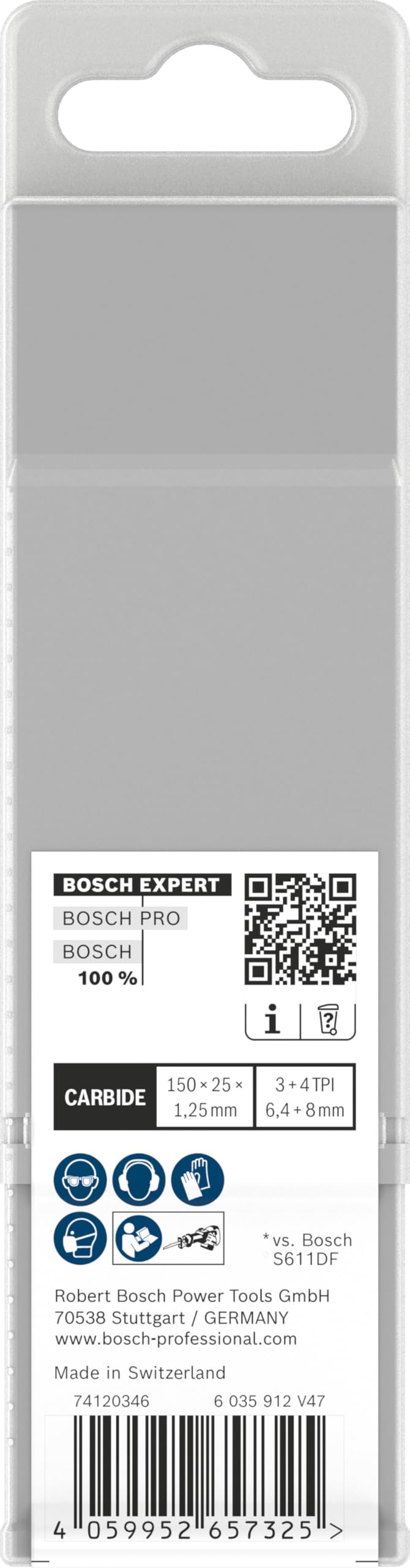 Bosch 10x Lama EXPERT Multi Material Demolition S681KLHM (per Legno con metallo, Legno da costruzione con malta e chiodi, Lunghezza 150 mm, Professional Accessorio Sega universale)