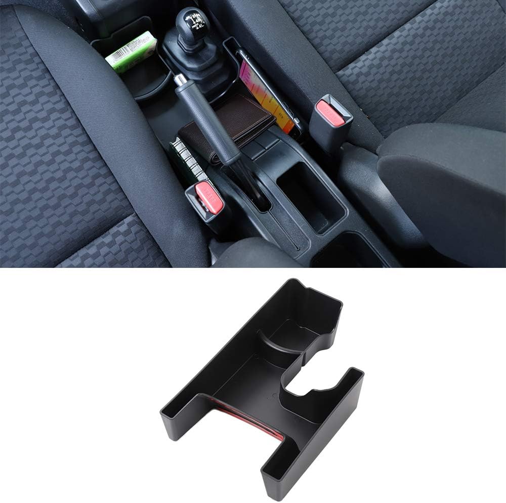 4WD Gear Shift Console Pocket Storage Bag Organizer Tray for Suzuki Jimny 2019 2020 2021 JB64 JB74 Car Interior Accessories ABS Black