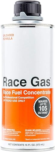 RaceGas 100016 Premium Race Fuel Concentrado aumenta la gasolina hasta 105 octanos, paquete de 12