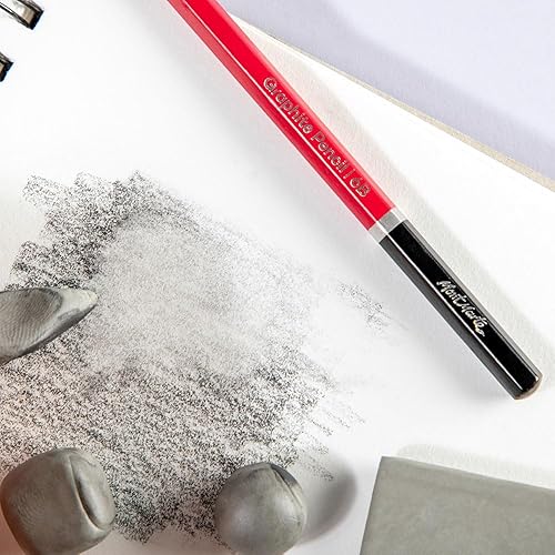 Miniatura 5 de Mont Marte Paquete de 4 borradores amasables para dibujar, crear reflejos, borrar o aclarar carbón, pastel, lápiz, tiza, ideal para artistas, dibujo