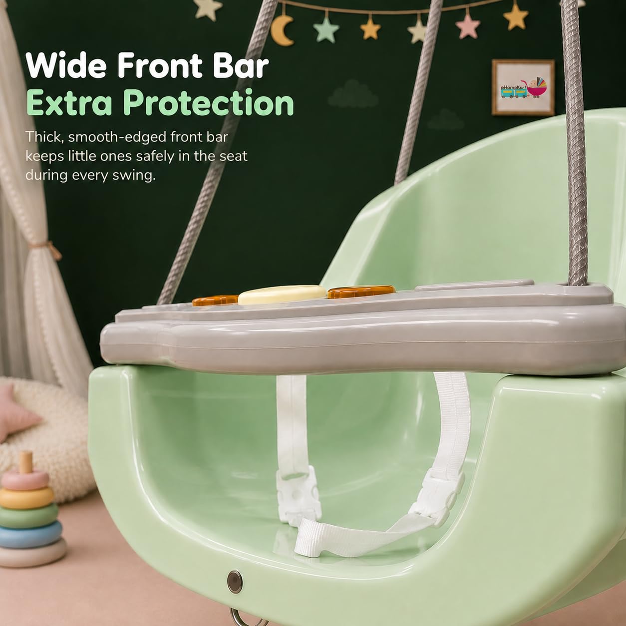 eHomeKart Baby Swing - Safe & Comfortable Toddler Swing -8