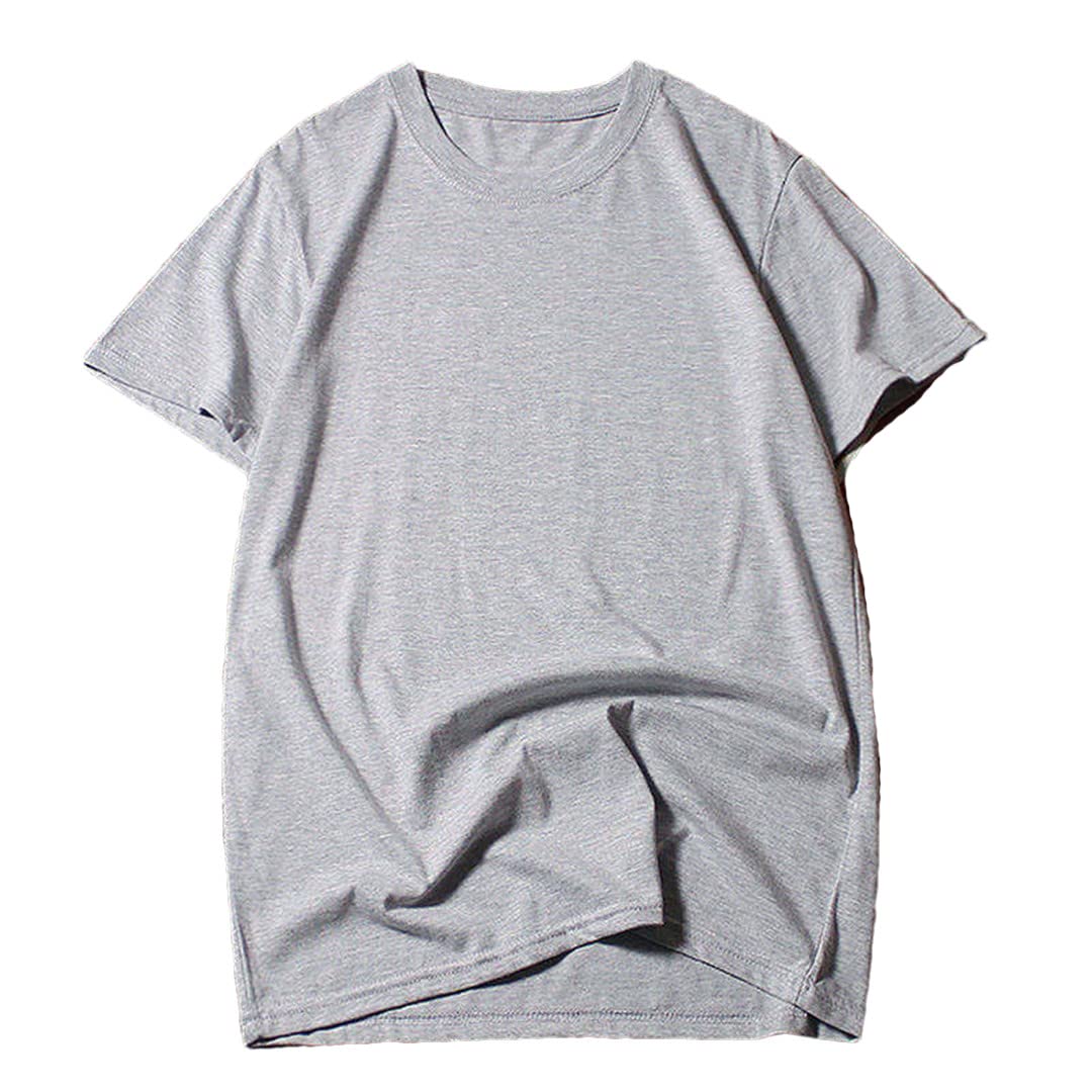 Lmtossey Maglietta oversize da uomo Casual manica corta in cotone O-Collo T-shirt estiva Top, Grigio 9, 6X-Large