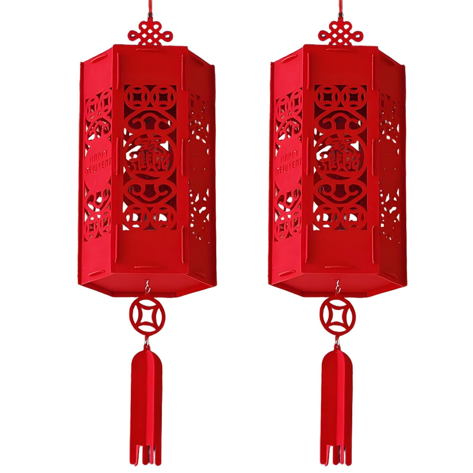 SBZIOJHDR Chinese-style lanterns, Chinese Snake Year Lanterns, Exquisite Hanging Lucky Lantern, Traditional Decorations(D)