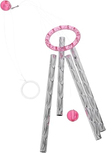 Mipcase 1set Wind Chime Craft Kit with Pre-Threaded Tubes and Beads for Patio and Garden Decoration Fun and Educational Activity for Boys and Girls