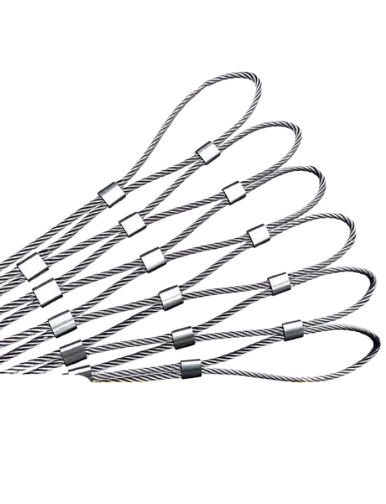 304 Stainless Steel Rope Net Fall Prevention Net High Altitude Balcony Stair Wire Rope Deer Fencing Net Easy to Cut Multifunctional Metal Mesh(2x25m/6.56x82ft)