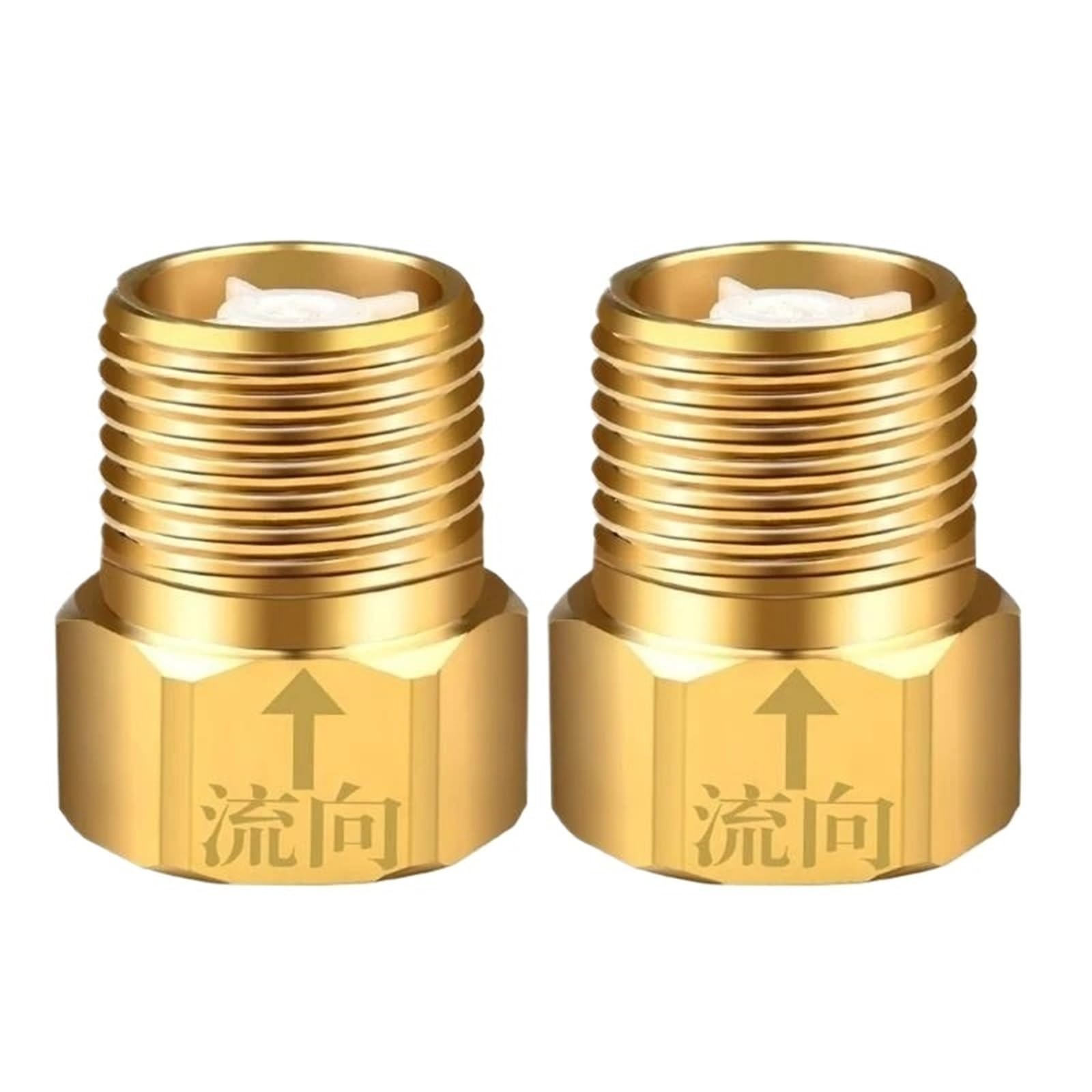 Uyzndkvsi One Color 2Pcs Brass Not Return Valves Check Valves