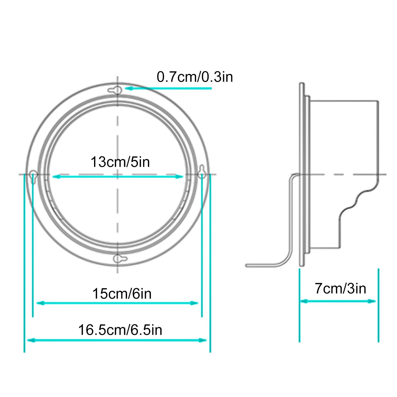 Lampada Semaforo 12/24V, LED Semaforo Rosso e Verde, Impermeabile IP67, Adatta per Traffico, Attrezzature e Canali(13cm/5in)