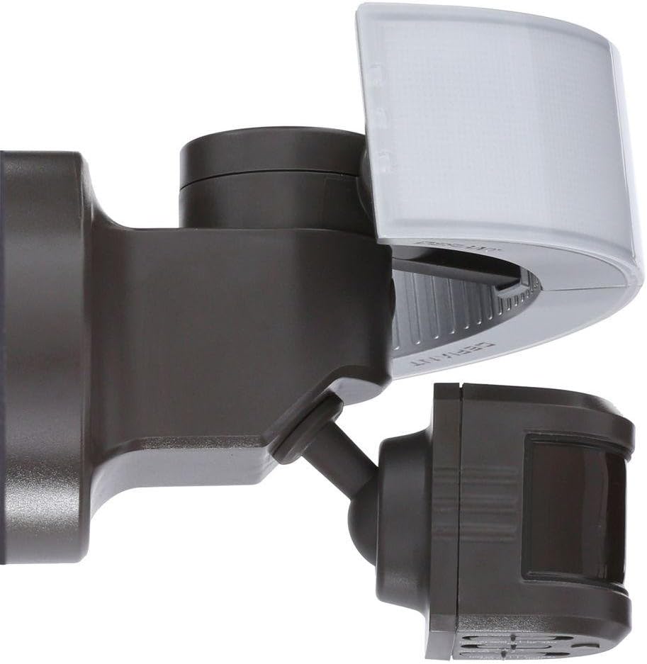 Side view of Defiant security light showing adjustable components