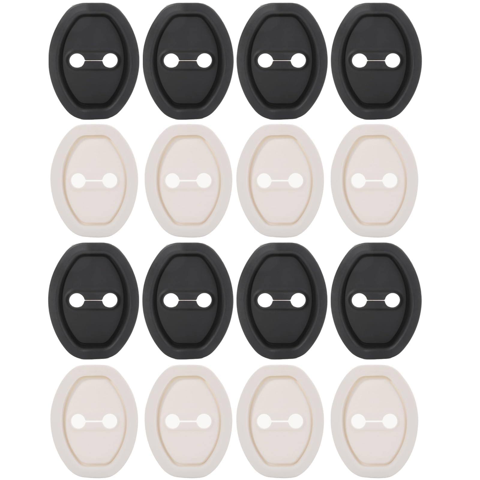 12 PCS Car Silicone Door Latch Protective Cover Guard Car Decorations Car Door Lock Latches Silent Shock Cover Vehicle Doors Locks Guard Stopper Car Protector Accessories for Most Vehicles