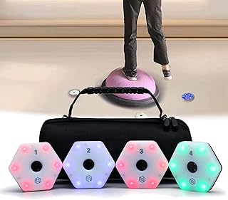 Agile Reaction Light, Reaction Light Training for Speed Agility Training, Portable Sports Fitness Lights Trainer, Reflex Training is Excellent For All Sports,4Lights