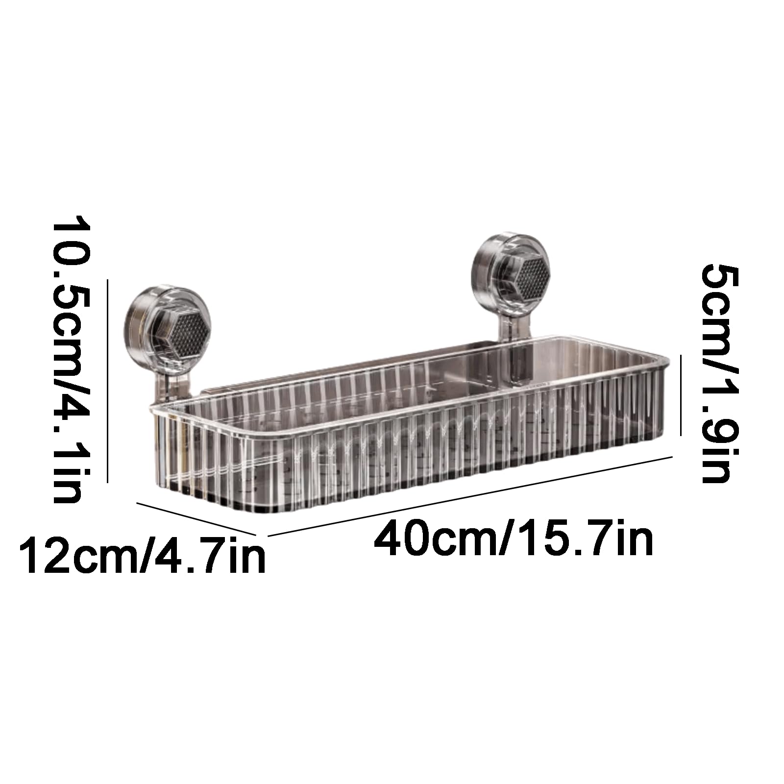 Versatile Mensole da Bagno in plastica Mensole da Bagno a Parete Mensole da Bagno a Ventosa Mensole da Bagno Rimovibili Solido