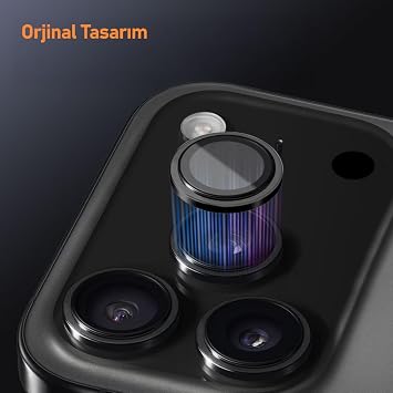 Metal 9H Camera Lens Protector (Orange) Compatible with BUFF LABS iPhone 17 Pro Max