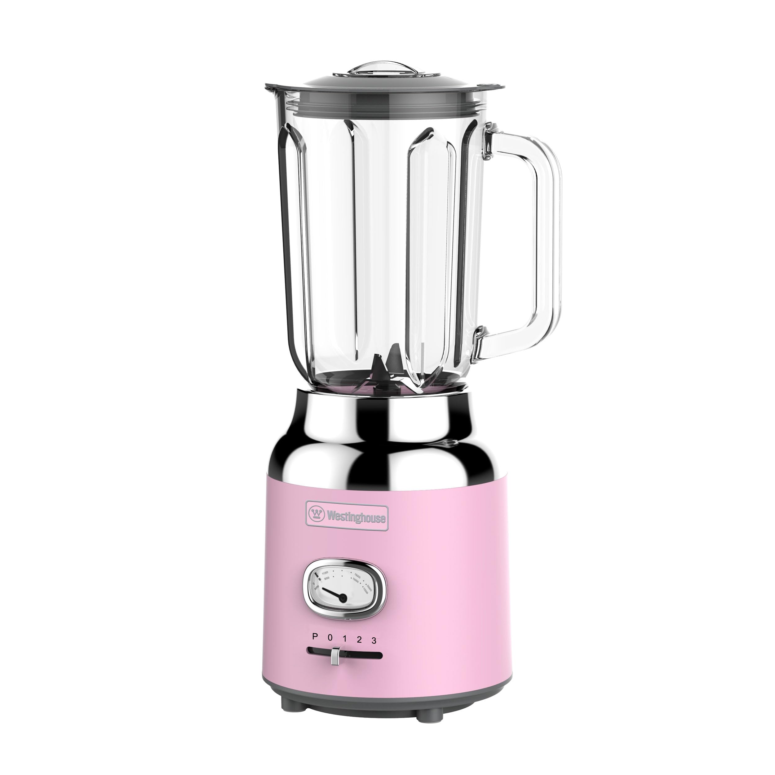 Westinghouse Blender Rétro Rose - Bol en Verre 1,5 L, 600 W