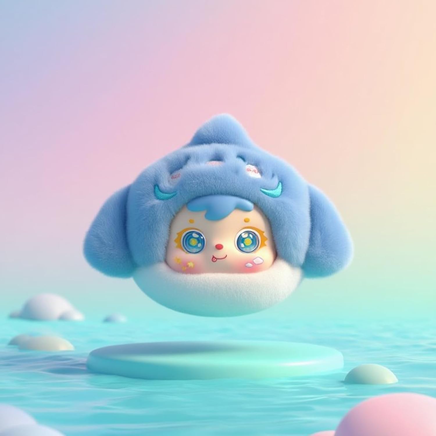 6Pcs Ocean Mobilization Series Plush Blind Box for Birthday Gifts Stuffed Animals Toy for Boys Girls Random Design Collectible Toys