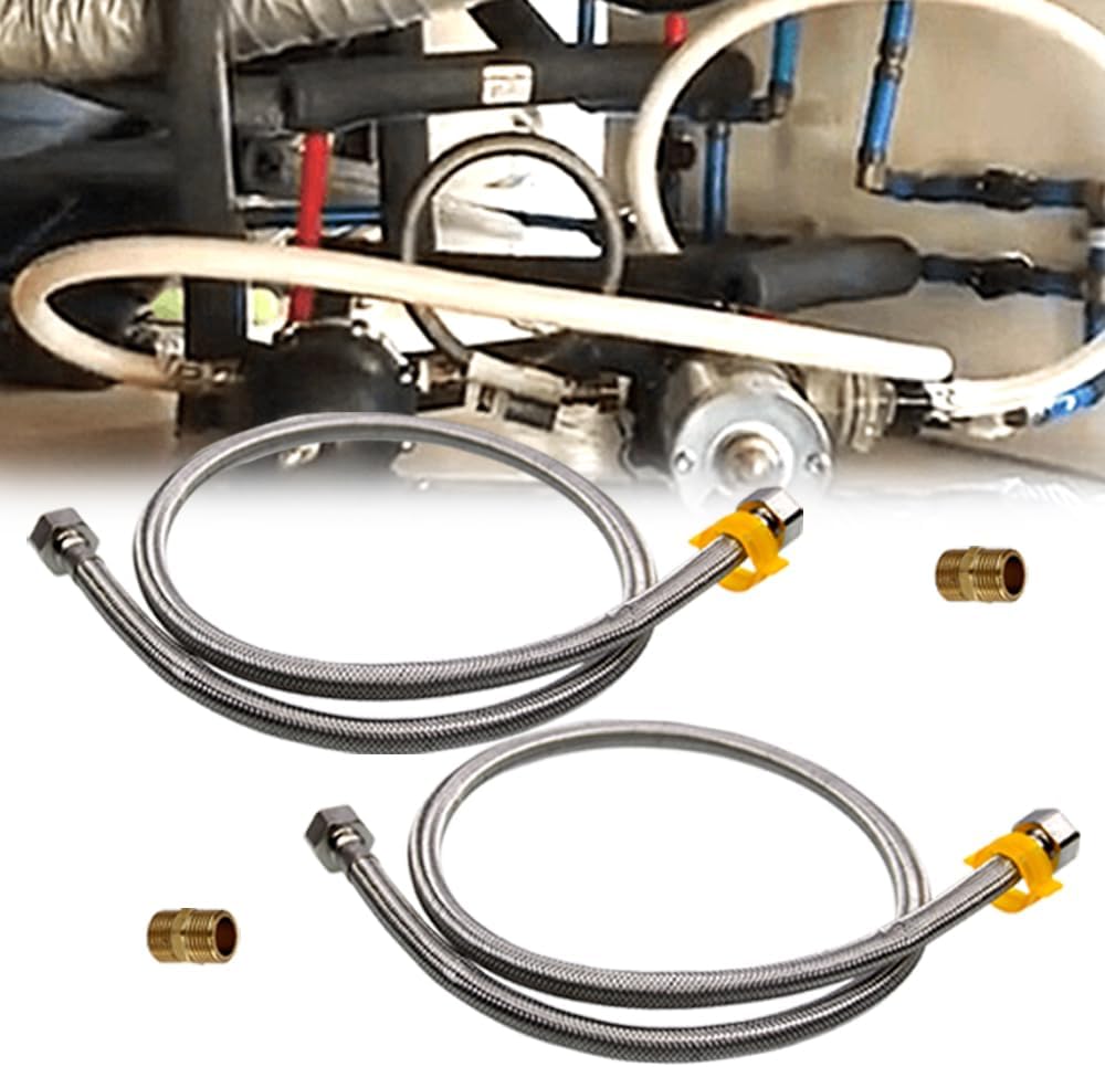 Kit Silenziatore Pompa Idraulica - 94-591-01, 91.4 Cm Con Raccordi Girevoli 1/2" - Riduzione Rumore Sistemi Idraulici