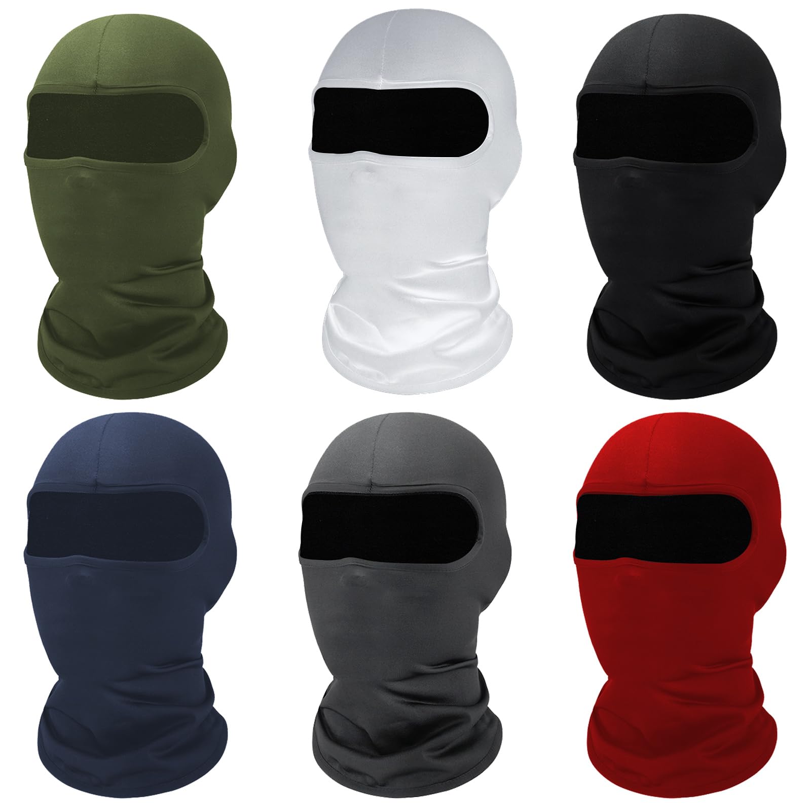 15 Pack black Ski Mask for Men Balaclava,Summer Cooling Neck Gaiter UV Protector Ski Scarf for Women Sports mask