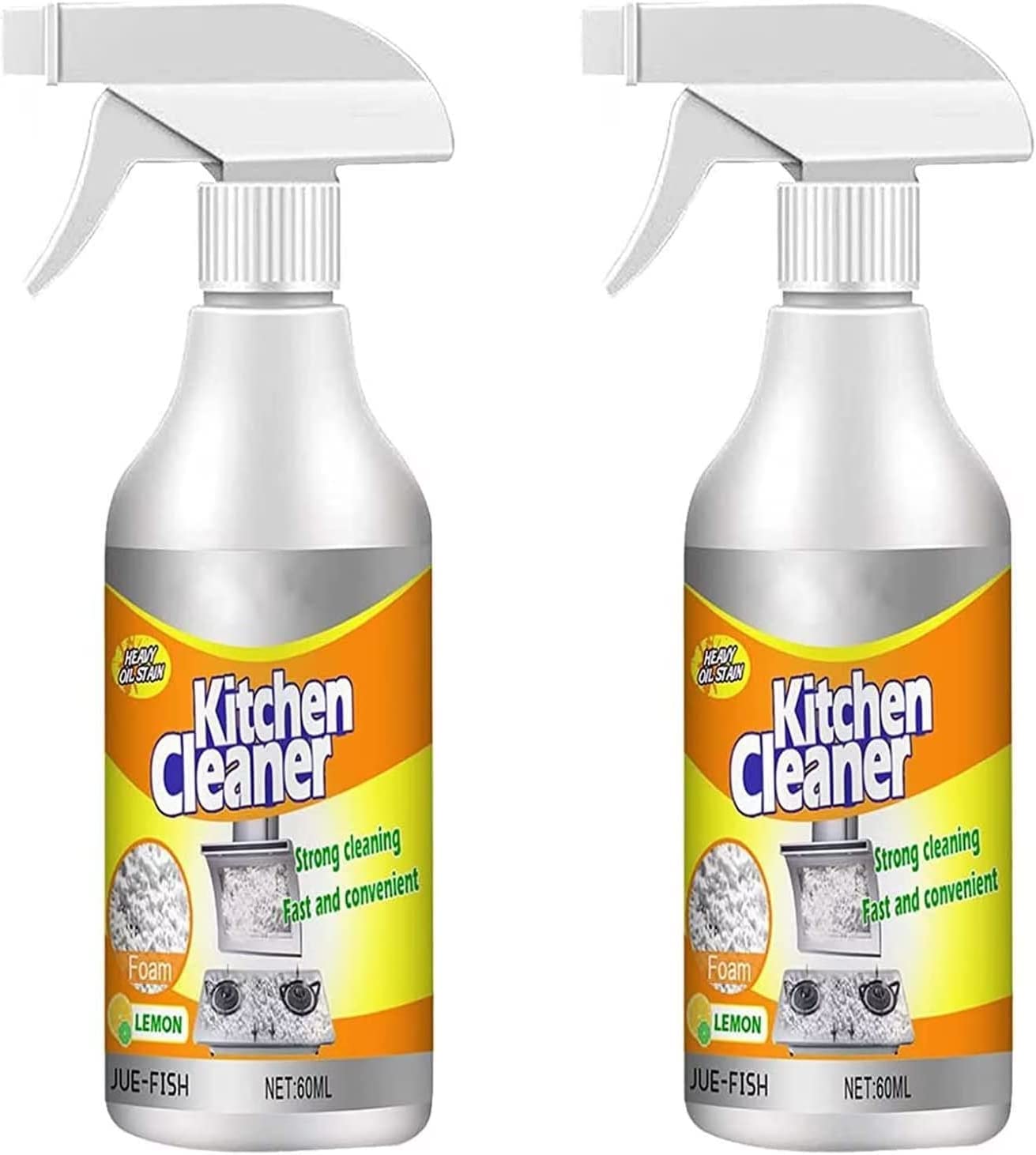 Kitchen heavy oily Bubble Cleaner, All Purpose Kitchen Cleaner, All-purpose Kitchen Pots and Pan Cleaner, Car Kitchen Cleaner for Range Hood, Oven, Pots, Sink