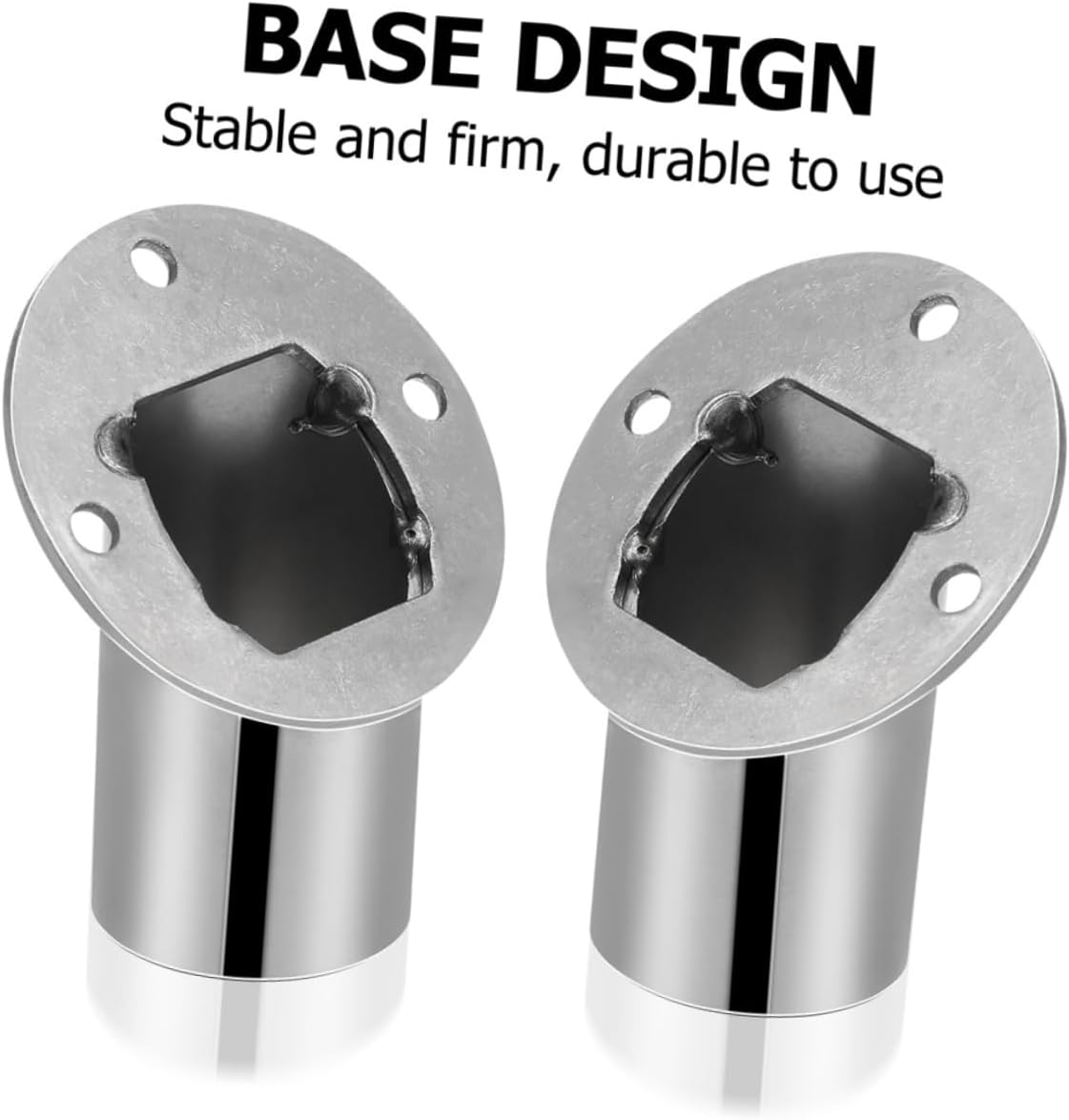 5pcs Shower Curtain Rod Holders Closet Pole Socket Rod End Support Bracket Sturdy Stainless Steel Easy Install