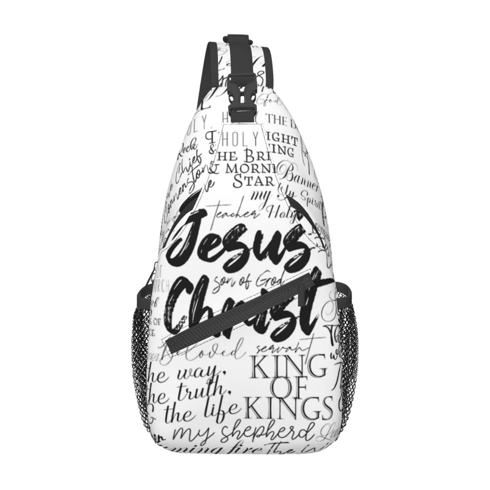 ROSIHODE Jesus Sling Bag, Fashion Crossbody Backpack Shoulder Bag Chest Bag for Men Women Hiking Travel