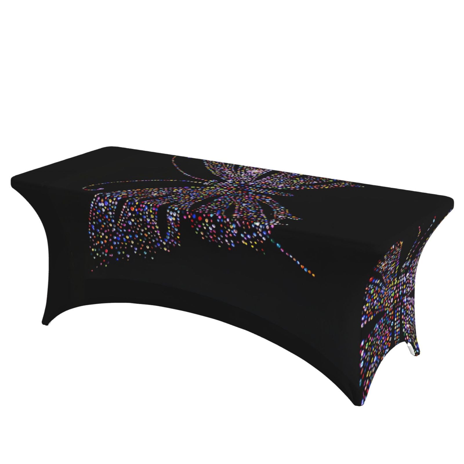 Housse de table rectangulaire extensible 1,8m EdWal | Style papillon chic