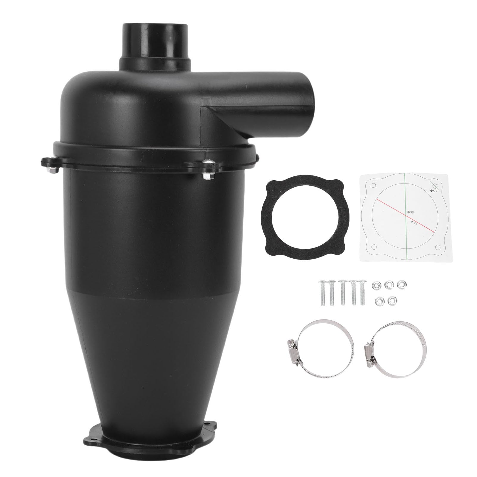 Fabater Cyclone Dust Collector, Efficiency Cyclone Dust Separator with Sealing Ring for Wet Dry Vacuums, Cyclone Filter Dust Collection for Vacuum Cleaner Vacuum Cleaner Parts